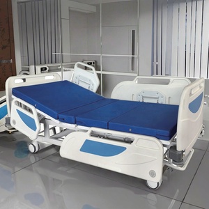 Lit d'hôpital manuel pliable et réglable en métal à 2 fonctions, de haute qualité, vente en gros d'usine, garantie de 2 ans pour usage en <span class=keywords><strong>clinique</strong></span> et hôpital - Product Image 1