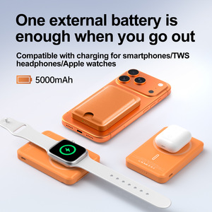 พาวเวอร์แบงค์แม่เหล็กไร้สาย 5000mAh พร้อมที่ใส่บัตรสำหรับนาฬิกา ชาร์จเร็ว - Product Image 4