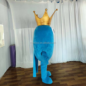Efun MOQ 1 PC Costume de mascotte Emo Couronne personnalisé professionnel taille adulte, Costume de mascotte Emoticon ambulant à vendre - Product Image 3