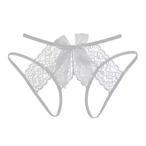Conjunto <span class=keywords><strong>de</strong></span> Ropa Interior Sexy para <span class=keywords><strong>Mujer</strong></span> <span class=keywords><strong>de</strong></span> Encaje Fino Tejido en Color Sólido, Tallas Grandes, Bragas Abiertas sin Quitar, Diseño Desgarrable - Product Image 5