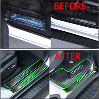 Décoration intérieure de voiture Protection de seuil de porte intérieure extérieure pour Toyota Land Cruiser Prado LC250 2024