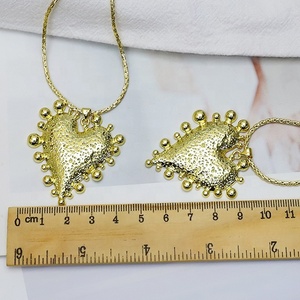 สร้อยคอจี้รูปหัวใจชุบทอง 18k ของขวัญเครื่องประดับสำหรับงานปาร์ตี้ - Product Image 6