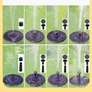 9v 3.5w personalizzato rotondo Mono cella a energia solare pompa fontana portatile pannello solare <span class=keywords><strong>con</strong></span> batteria luci <span class=keywords><strong>Led</strong></span> per laghetti da giardino all'aperto - Product Image 5