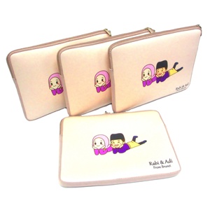 กระเป๋าใส่คอมพิวเตอร์แบบนีโอพรีนพิมพ์โลโก้ OEM ตามสั่ง พร้อมซิปคู่ - Product Image 6