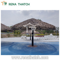 Toit en chaume synthétique artificiel de Bali, bar Tiki Hut, parasol en chaume artificiel pour restaurant de plage, zoo, complexe hôtelier
