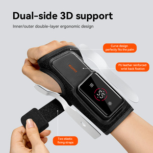 Bungkus pergelangan tangan elektrik isi ulang USB, pemijat tangan kompresi panas getaran dengan fitur pemanas terapi fisik - Product Image 3
