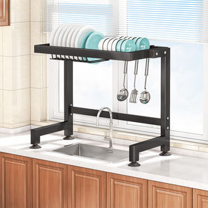 SANIPRO, soportes <span class=keywords><strong>de</strong></span> almacenamiento <span class=keywords><strong>de</strong></span> vajilla <span class=keywords><strong>de</strong></span> 2 niveles sobre el fregadero, estante <span class=keywords><strong>de</strong></span> secado <span class=keywords><strong>de</strong></span> <span class=keywords><strong>platos</strong></span> <span class=keywords><strong>de</strong></span> Metal, estante organizador <span class=keywords><strong>de</strong></span> <span class=keywords><strong>platos</strong></span>, <span class=keywords><strong>escurridor</strong></span> para Cocina - Product Image 2