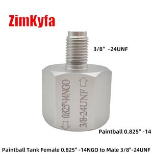 Adaptador Convertidor para Acuario HomeBrew para Tanque de CO2 Sodastream W21.8, CGA320, 3/8-24UNF 5/8-18UNF - Product Image 4