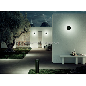 Lampe de balise de jardin LED tubulaire moderne SENZHAO, deux tailles, en aluminium, étanche, éclairage de chemin extérieur, éclairage paysager ambiant - Product Image 2