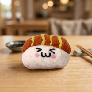 Handmade Wool Felt Sushi Figurine Cute Kawaii Japanese Food Plush <b>Toy</b> Miniature Ornament for 2-4 Year Olds Christmas/Halloween - Product Image 3