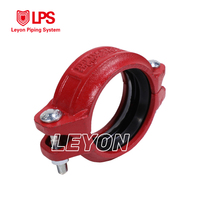 Système de protection incendie FM UL, raccords de tuyauterie pour la lutte contre l'incendie, raccords de tuyauterie rainurés, raccords de tuyauterie en fonte ductile, raccord rigide