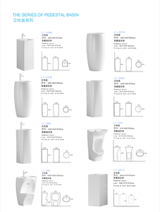 Fregadero de pedestal moderno, mango de joystick, lavabo de cerámica <span class=keywords><strong>en</strong></span> forma de barco, acabado pulido, fácil de limpiar, suelo montado <span class=keywords><strong>en</strong></span> la pared, lavado <span class=keywords><strong>en</strong></span> casa - Product Image 4