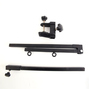 Pet Grooming Table Hanging Rod <b>Bracket</b> <b>Black</b> Metal Folding Stand For Cat Grooming Accessories - Product Image 3