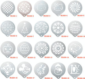 Mini moule à café pour gâteau au lait, modèle de <span class=keywords><strong>pochoir</strong></span> de Cupcake, outils de conception de gâteau, décoration, vente en gros - Product Image 2