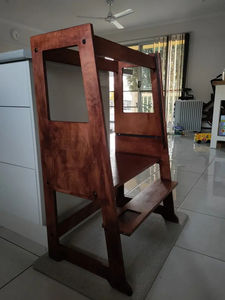 Chaise de <span class=keywords><strong>tour</strong></span> <span class=keywords><strong>d</strong></span>'<span class=keywords><strong>observation</strong></span> <span class=keywords><strong>d</strong></span>'échelle en bois tabouret <span class=keywords><strong>d</strong></span>'aide de cuisine pour les tout-petits hauteur réglable <span class=keywords><strong>tour</strong></span> <span class=keywords><strong>d</strong></span>'apprentissage jumelle pour tout-petits - Product Image 3