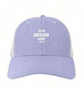 2024 New Custom High Crown Curved Brim Leather <b>Patch</b> Embroidery Side Logo Mesh Trucker Cap Hip Hop Winter Appropriate for Beach - Product Image 1