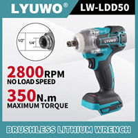 Professioneller Wiederaufladbarer Kabelloser 20V Schlanker Mini Tragbarer Akku-Schlagschrauber mit 350Nm Max. Drehmoment für Autoreparaturen