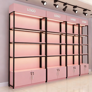 Customized <strong>Wooden</strong> Gondola Supermarket <strong>Shelf</strong> Single Sided Display Rack Pharmacy Convenience Store Display Rack - Product Image 6