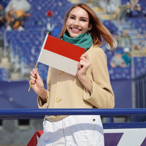 Bandera de Mano de Mónaco con Asta de Madera, Impresión Digital de 14*21cm, Impermeable y Ecológica, Venta al Por Mayor - Product Image 4