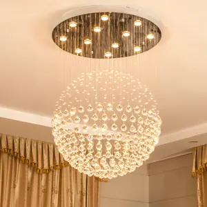 Lampadari di cristallo di alta qualità che illuminano lampadari di lusso moderni lampade a sospensione in oro lampadario da sposa per soggiorno