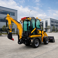 Mini-chargeuse-pelleteuse LUYU 1-2 tonnes 4x4, machine compacte pour travaux de terrassement, utilisation agricole et de construction