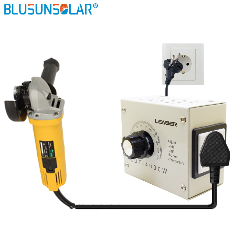 КТУ диммер портативный регулятор скорости температуры света напряжения переменного тока 220 В 4000 Вт компактный контроллер переменного напряжения