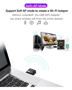 Adaptador Wifi <span class=keywords><strong>USB</strong></span> AC1300Mbps, Receptor <span class=keywords><strong>Ethernet</strong></span> Inalámbrico de Doble Banda de 5GHz, Dongle Wi-Fi, Tarjeta de Red para Computadora Portátil - Product Image 4