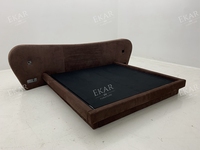 Lit Moderne Haut de Gamme pour Chambre à Coucher, Meuble Personnalisable, Exportation Usine Foshan, Lit de Luxe pour Hôtel/Villa