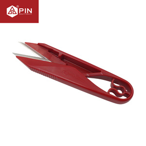 Cortadores de hilo de doble hoja en forma de V de acero inoxidable para extremos de hilo, color rojo - Product Image 4