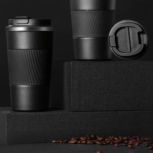 Gobelet isotherme en acier inoxydable, tasse à café de voyage, couvercle anti-fuite, tasse isolée, isolation thermique de 6 à 12 heures pour le bureau, la voiture - Product Image 4