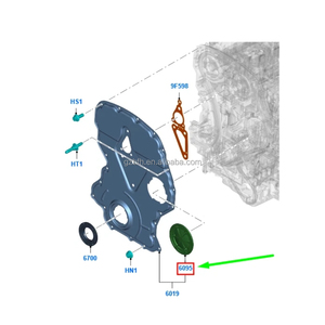 Couvre-culbuteur de chaîne de distribution moteur pour <span class=keywords><strong>Ford</strong></span> <span class=keywords><strong>Ranger</strong></span> <span class=keywords><strong>Transit</strong></span> Mazda BT-50 2.2 3.2 TDCi 3S7Q-6095-AA 1253779 - Product Image 6