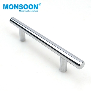 Furniture Fitting Bedroom 96mm Stainless Steel T-bar Tube Cabinet Handle Kitchen Drawer Pull Lever Handles for kitchen cabinets - Product Image 1