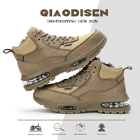 Chaussures de sécurité de travail personnalisées de haute qualité, anti-écrasement, pour hommes, S1P SRA avec embout en acier européen