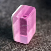 Ubin Mahjong Akrilik Transparan 2 Lapis dengan Lukisan Tinta Kustom, 160 Pcs, Gaya AS, Pengiriman 15-45 Hari