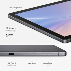 Tablette <span class=keywords><strong>PC</strong></span> 2-en-1 <span class=keywords><strong>Windows</strong></span> <span class=keywords><strong>11</strong></span> de <span class=keywords><strong>11</strong></span>,6 pouces, processeur Quad Core N95, 6+128 Go, ordinateur portable mince pour l'éducation des enfants en classe, fabriqué en usine OEM - Product Image 3