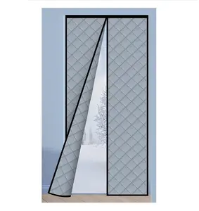 Thickened Magnetic fly screen Thermal Insulated winter Door Curtain