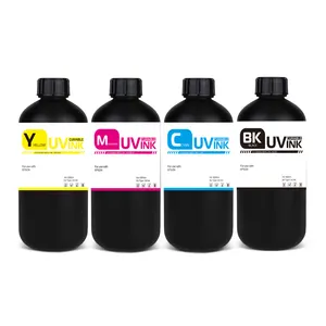 1000ml Yellow UV Ink Price Ink UV For Epson I3200 XP600 TX800 DX5 DX6 DX7 L805 Flatbed Printer UV Ink Print