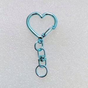 Porte-clés en métal personnalisés en forme de cœur, d'étoile à cinq branches et de caractères chinois, style DIY Asie du Sud-Est, vente en gros d'usine - Product Image 2
