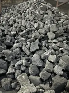 Carbón en stock 86% ceniza de coque de fundición 12% 100-150mm al precio más bajo
