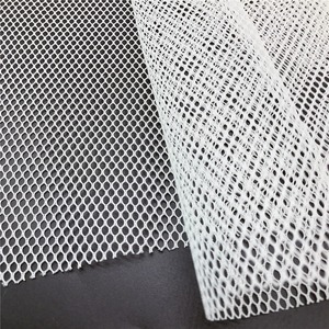 Tessuto a Rete Esagonale Rigido <span class=keywords><strong>in</strong></span> Poliestere 100% Lavorato a Maglia, Tessuto <span class=keywords><strong>in</strong></span> <span class=keywords><strong>Tulle</strong></span> per Abiti da Sposa, Abbigliamento e Borse da Immersione - Product Image 4