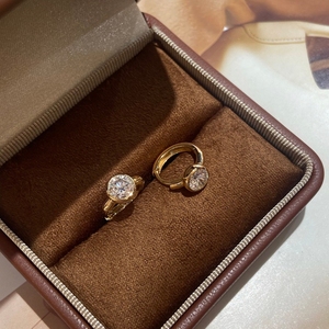 Aazuo เครื่องประดับเพชรแท้18K 1.0CT VS1 2.0ct ได้เป็นของขวัญสำหรับผู้หญิงที่ใส่ได้ทุกวัน Au750 - Product Image 6