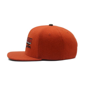 Casquettes Snapback en laine Melton à 6 panneaux avec logo personnalisé ODM TCAP Chine - Product Image 4