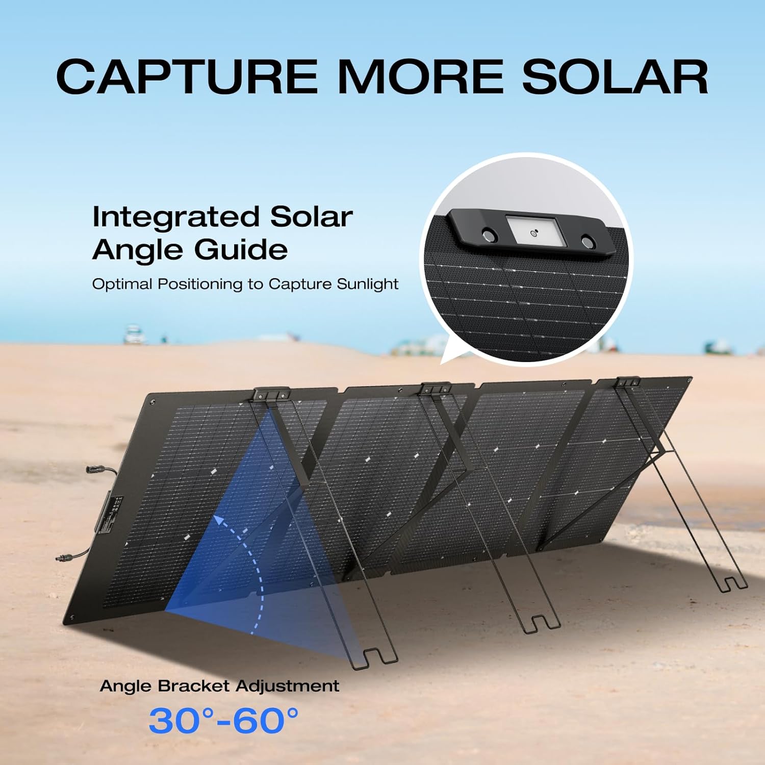 ECOFLOW 220W Portable Bifacial Design Foldable Solar Panel with 25%  Conversion Efficiency N-Type Cell and Adjustable Kickstand| Alibaba.com