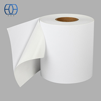 Rouleau d'étiquettes inscriptibles en gros, papier autocollant, rouleau géant d'étiquettes vierges pour l'impression d'emballages