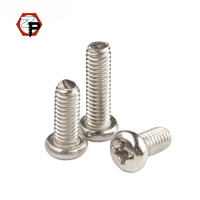 M2 M3 M4 M5 M6 M8 acier au carbone nickelé tête cylindrique vis cruciformes rondes à empreinte cruciforme vis à métaux