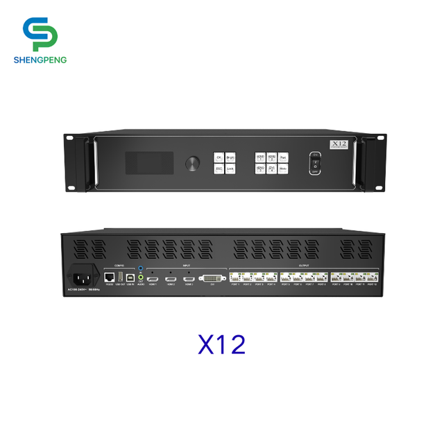 Colorlight X12 LED Video Processor Small Pitch HD LED Display Screen Splicer Video Controller with Seamless Cutting
