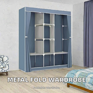 <span class=keywords><strong>Armoire</strong></span> pliable <span class=keywords><strong>en</strong></span> tissu au design moderne pour le rangement des vêtements dans la chambre et l'appartement - Product Image 2