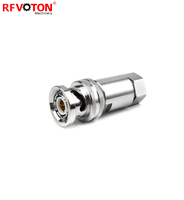 Triaxial tipo BNC macho TRB BNC macho enchufe Triax 1533B RF conector Triax BNC macho abrazadera de enchufe para Cable Coaxial TRX316