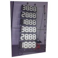 Panneau numérique LED à 7 Segments pour l'extérieur, panneaux d'affichage de 12 pouces pour station-service.