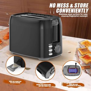 Tostadora de Pan Inteligente de 2 Rebanadas, Automática, Eléctrica, de Plástico, para el Hogar, Marca Premium RAF - Product Image 6